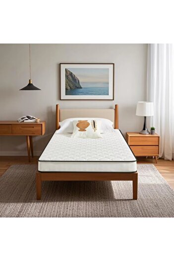 sitehome Full Ortopedik Tek Kişilik Organik Pamuklu Sünger Yatak 15 cm