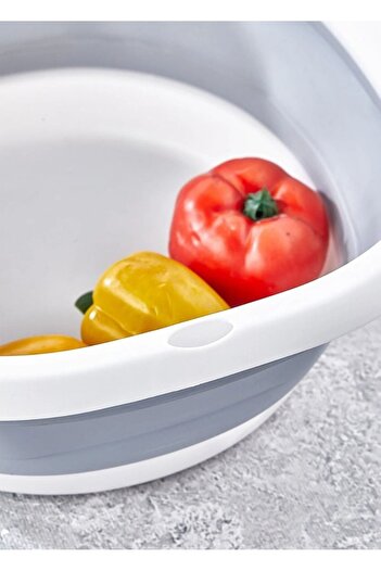 Jet's Home Badya Folding Vegetable Basin Silicone Basin Medium Size No:1 2.7 Lt