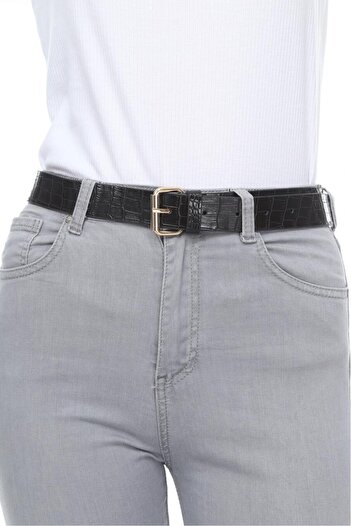 Paçuli Moda Patchouli Women's Roller Buckle Belt K-ss20035