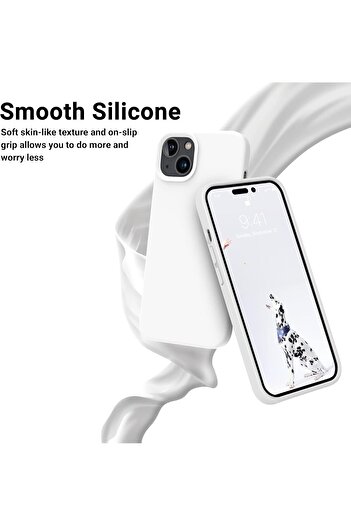 Generic Silicone Case Cover Compatible with iPhone 14 plus 6.7 " , Ultra Slim Fit with Full Body Protection
