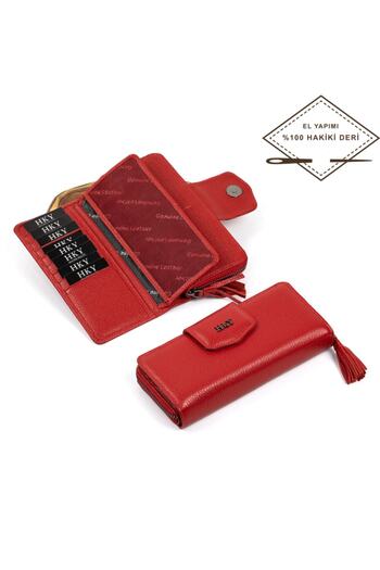 HKY Genuine Leather Women's Wallet with Very Useful Coin Compartment