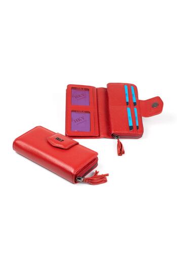 HKY Genuine Leather Women's Wallet with Very Useful Coin Compartment