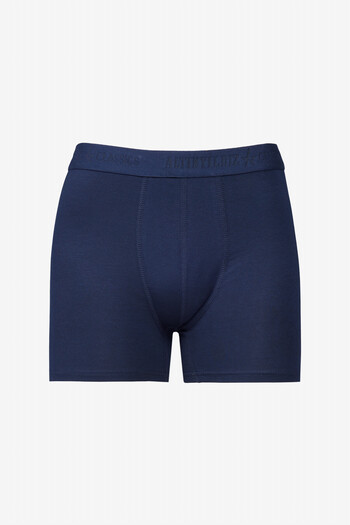 ALTINYILDIZ CLASSICS Men's Premium Cotton Black-Navy Blue 2 Pack Flexible Boxers