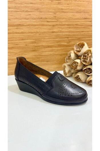 Scavia Keen Rm 305 Women's Summer Leather Orthopedic Wedge Heel Perforated Shoes