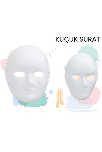 VİVA Puti Paintable Cardboard Mask Small Face