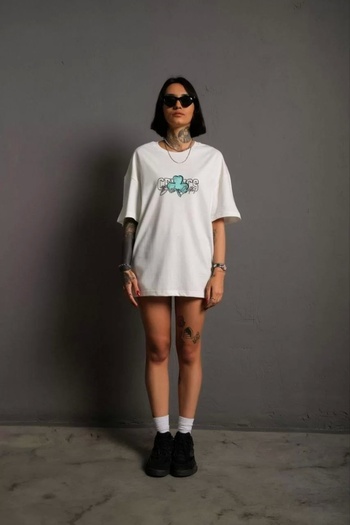 CVS Women's Back Printed T-shirt - White