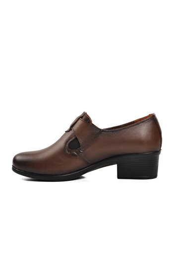 Aspor Walnut Brown Women's Heeled Classic Shoes