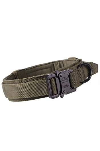 PUFO Army collar for medium or large dogs, green, size L