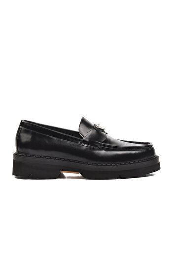 Aspor Black Opening Men's Loafer Shoes Premium