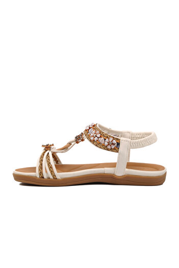 Voyager White Women's Flat Sandals