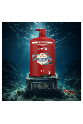 Old Spice Deep Sea 3 In 1 Shower Gel And Shampoo For Body, Hair And Face, 1000 ml
