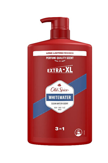 Old Spice Whitewater 3-in-1 Shower Gel and Shampoo for Body, Hair and Face, 1000 ml