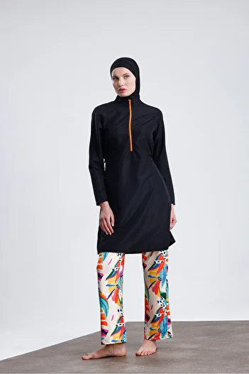 medipek Water Repellent Parachute Full Covered Double Bonnet Hijab Swimsuit Set of 4