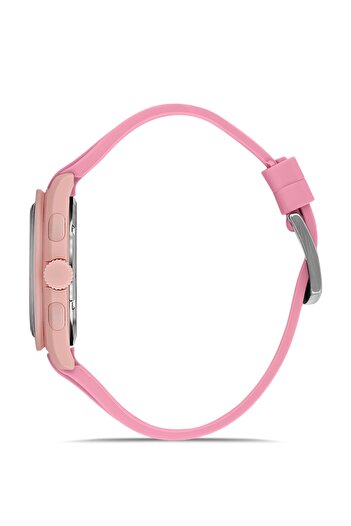 FERRO Pink Silicone Cord Wristwatch Fm11401D-Zo Functions Active 3Atm Waterproof Giftpackaging