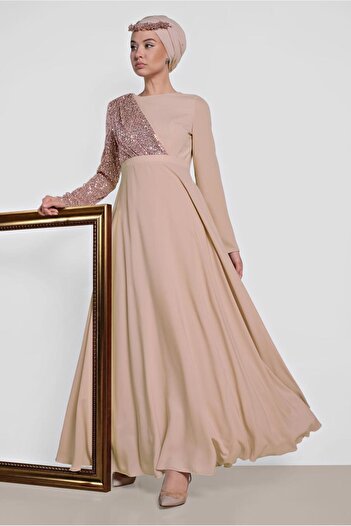 Alvina Pul Payet Detailed Evening Dress 4218