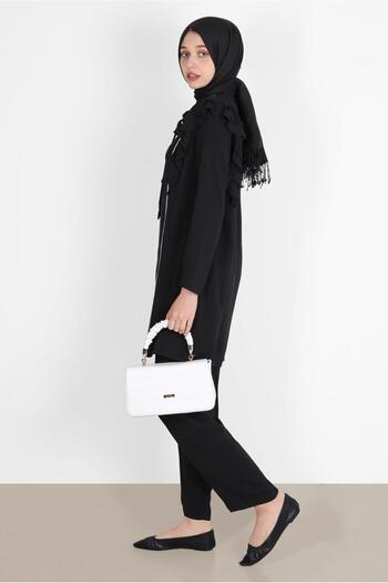 Alvina Double Flounce Stone Trousers Set - 30269