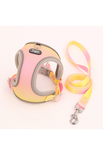 Choice pink yellow S Supet Pet Step-in Dog Harness, Adjustable Reflective Soft Dog Harness, Breathable Dog