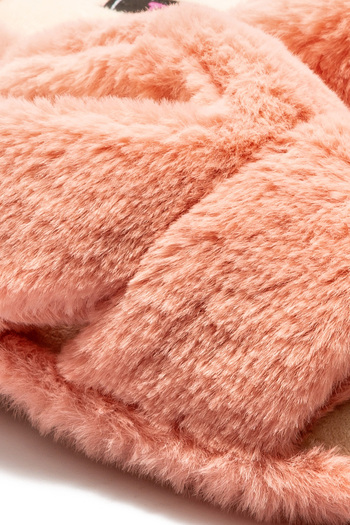 Twigy Moli Peluş Kadın Ev Terliği Pembe 36/41