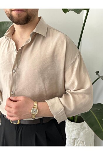 HAWKKİNG Erkek Oversize Modal Gömlek