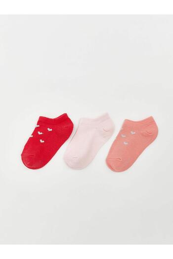 LC Waikiki Lcw Eco Printed Baby Girl Booties Socks 3-Pack (S5)