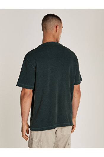 Calvin Klein Men Green Short Sleeve T-Shirt