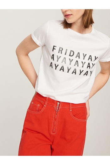 Bengi Clothing Футболка з принтом оверсайз з коротким рукавом