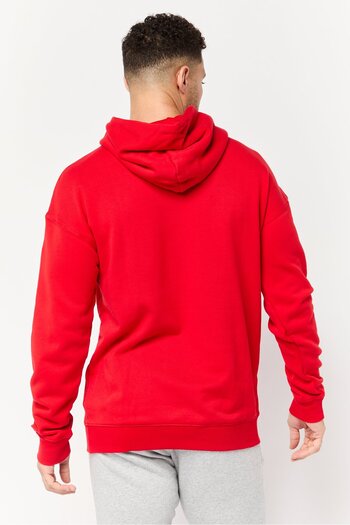 adidas Men Sportswear Fit Long Sleeve Manchester United Football Sweatshirts, Red