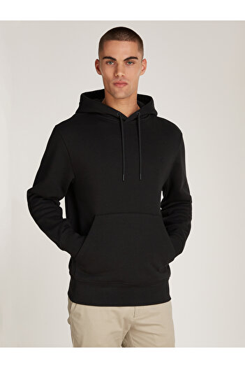 Calvin Klein Calvin Klein Men Black Heavy Terry Pullover Hoodie