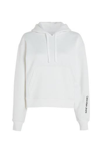 Calvin Klein Women White Back Diamond Graphic Hoodie