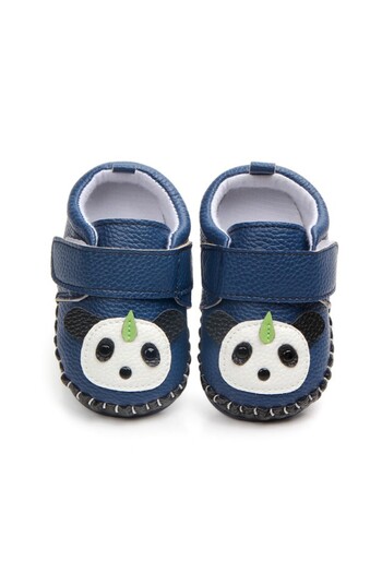 Superbaby Pantofiori albastri - Ursuletul Panda