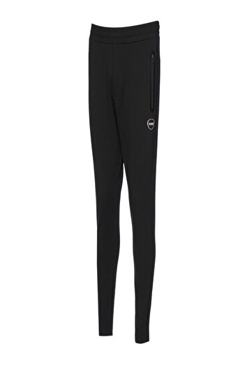 hummel 931276-2001 HMLINTER PANTS Siyah Erkek Fermuarlı Cep Dar Paça Eşofman Altı