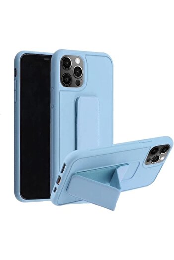 Generic Case Cover For iPhone 14 Pro with Magnetic Stand & Holder, Premium Silicone Hand Strap and Grip