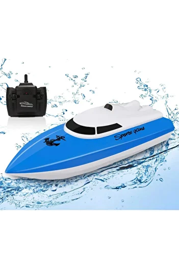 Generic SZJJX RC Boat, Remote Control Boats for Lake/Pool/Pond, 2.4 GHz High Speed Mini Boats, Outdoor Adven