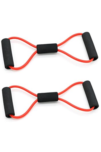 3B Trend (2 Pcs) Exercise Sport Plates Resistance Band Pilates Rope Gymnastics Rubber