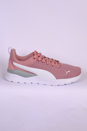 Puma 372004 32 Anzarun Lite Jr Bağcıklı Fileli Yandan Logolu Ortapedik Taban Koyu Pembe Kadın Günlük