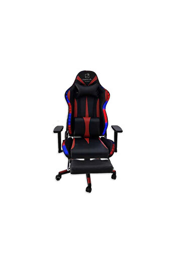 BACK COMFORT Gaming Chair with Side Speakers and LED Lights | Adjustable Footrest and Reclining Back