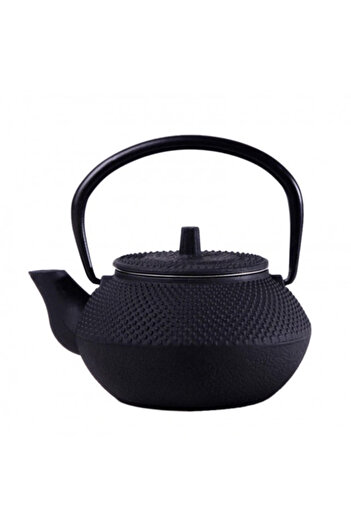 PUFO cast iron kettle with infuser, 600 ml, black