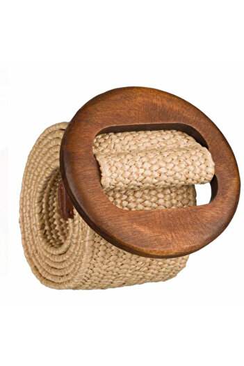 PUFO Simple Women's Waist Belt, Adjustable, 100 X 5 Cm, Beige