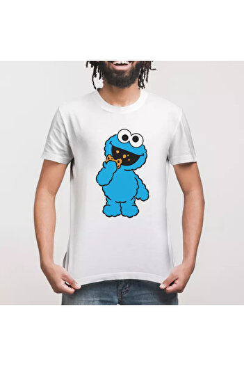 Built By Crazy Μπλουζάκι Cookie Monster For Cookie Unisex T-Shirt