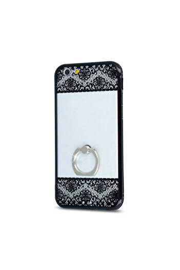 REDz Accessories Carcasă din silicon pentru Apple iPhone 7, model floral, TPU, tip inel, Vice versa
