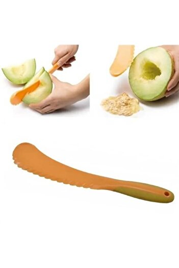 KNC Home BUFFER® Practical Easy Melon Cutting Core Weeding Knife Plastic Apparatus