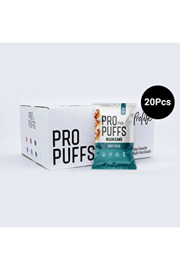 PROLİFE Prolife Pro Puffs Corn Protien Spicy Pizza Flavor 50gx20