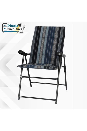 PixelsFurniture كرسي تخييم قابل للطي من بكسل الأثاث, بتصميم تراثي سعودي عالي الجودة مبطن وخفيف الوزن بظهر مرتفع