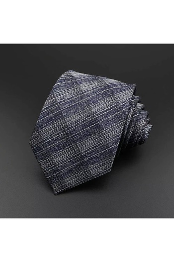 delis Men's tie, CR041, Black/White