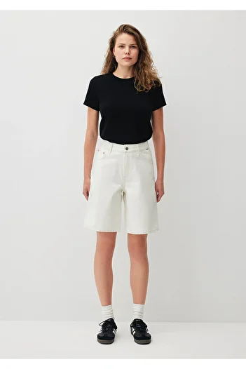 Mavi Melina All Blue Off-White Jean Shorts 1410144 -87085