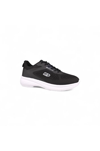 M.P. Men's Casual Shoes - Black-White, Mesh
