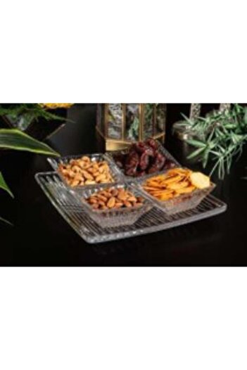 ROY KING BRISTOL 4-PACK GLASS BOWL WITH PLATE