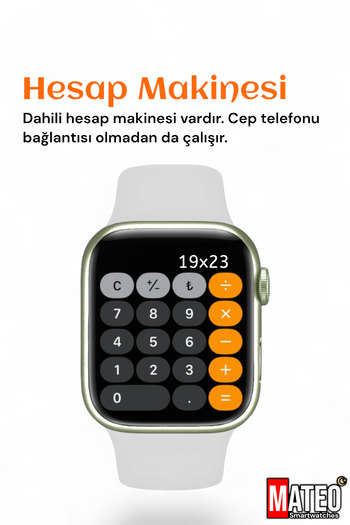 MATEO Watch 7 Akıllı Saat T700s Beyaz