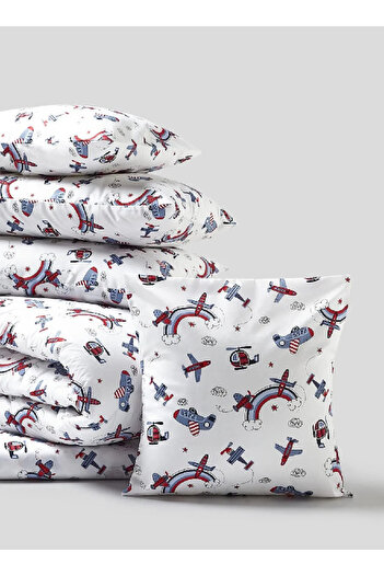 RISHAHOME 6-Piece King Size Comforter Set – 100% Cotton | Comforter, Fitted Sheet & 4 Pillowcases