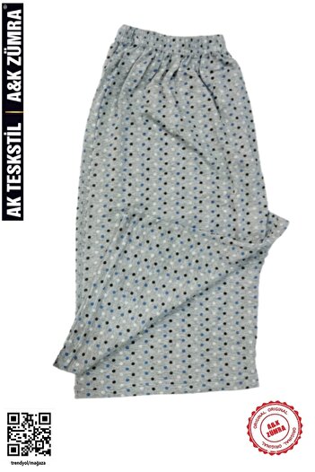 A&K ZÜMRA Mother Model Combed Cotton Below Knee Capri Large Size Netted